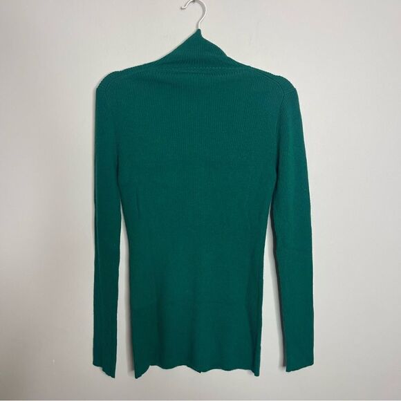Thakoon Emerald Green ribbed button down pullover NWT SMALL - Picture 7 of 7